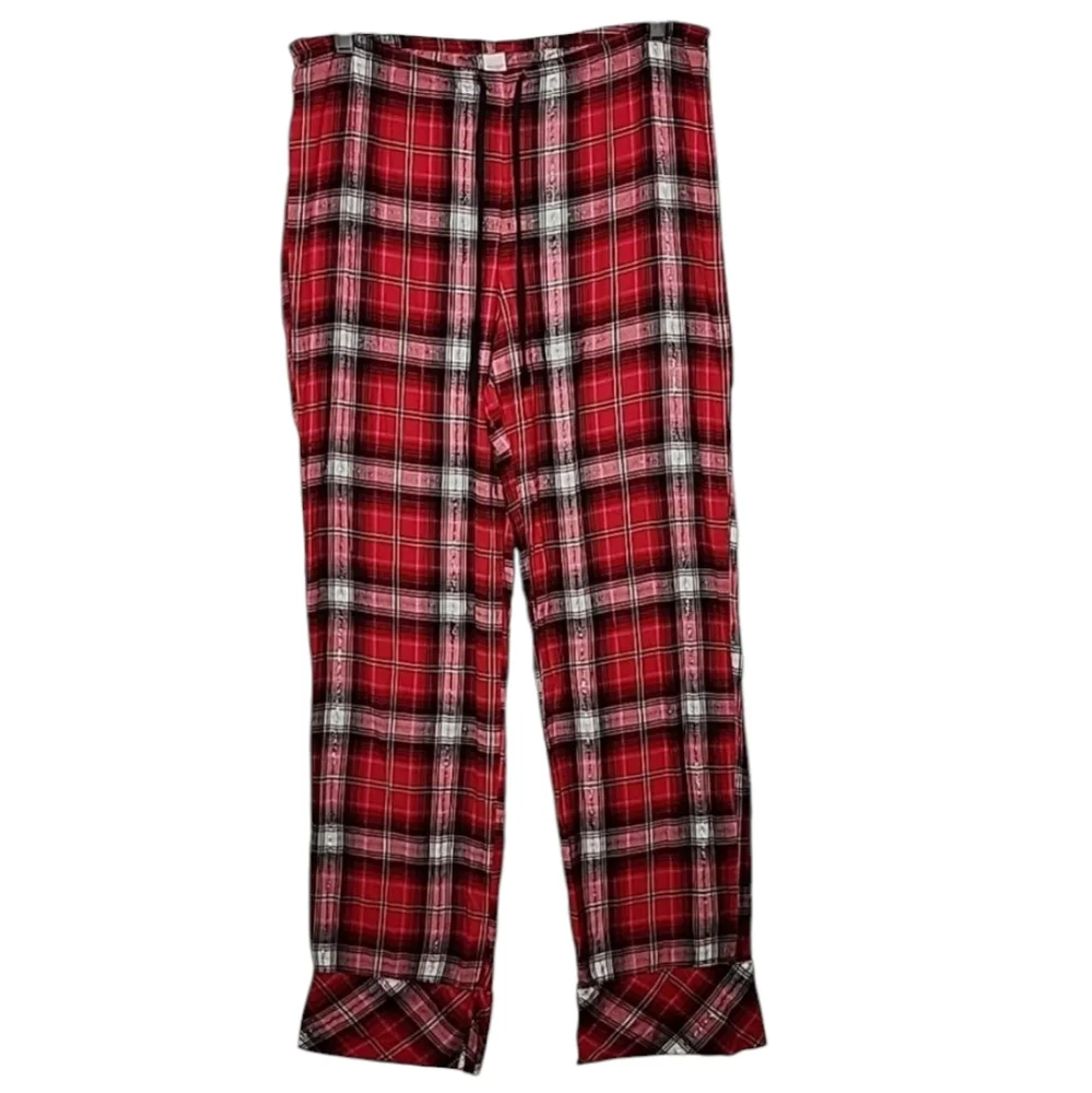 Victoria’s Secret pajama pants Size S‎ Womens red pink sparkle plaid